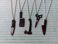 bloody horror necklaces