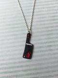 bloody cleaver necklace