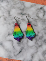 rainbow ghost earrings