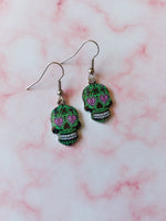 sugar skull earrings