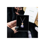 Calming Amethyst Crystal Chip Potion Bottle Necklace