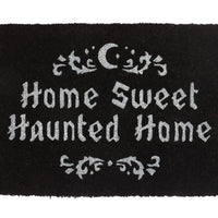 Black Home Sweet Haunted Home Doormat