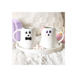 Mr and Mrs Boo Ghost Shaped Mug Set