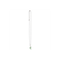 Green Aventurine Crystal Moon Necklace on Greeting Card