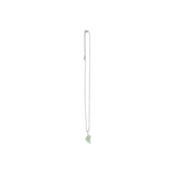 Green Aventurine Crystal Moon Necklace on Greeting Card