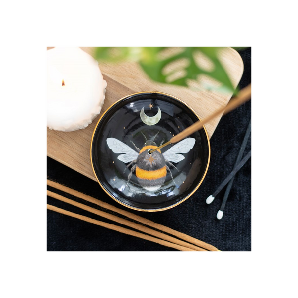 Forest Bee Ceramic Incense Plate