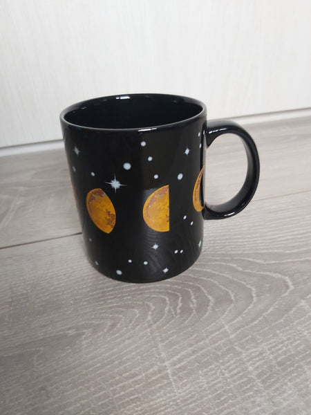 moon phases mug (black) 