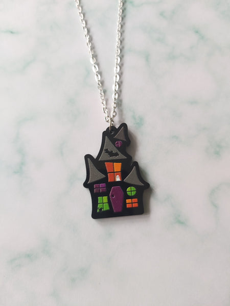 haunted house necklace