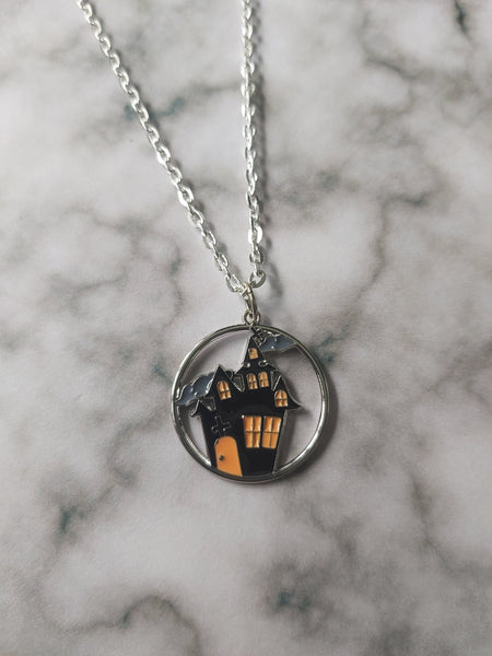 haunted house necklace