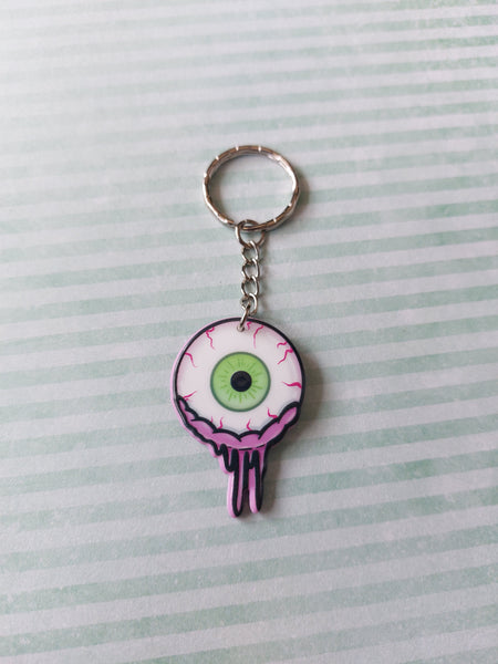 zombie keyring - eyeball 