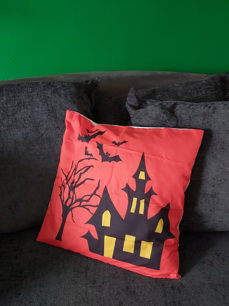 haunted house cushion 