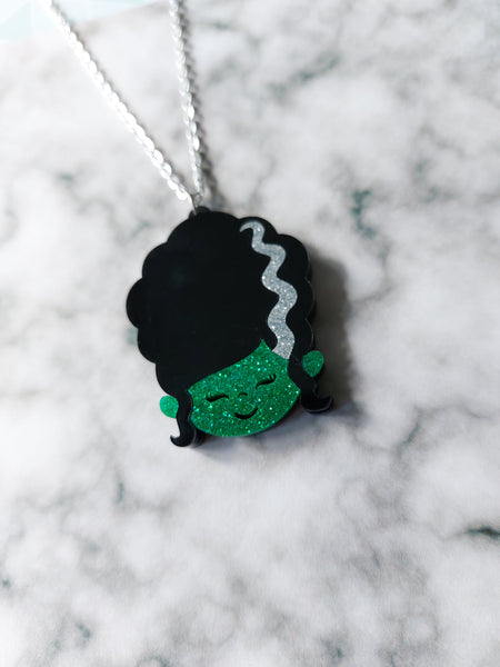 bride of frankenstein necklace