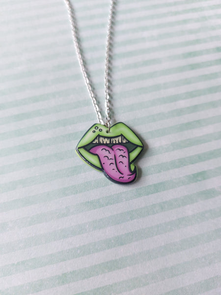 zombie necklace - tongue 